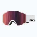 Síszemüveg SCOTT Shield white/amp red chrome