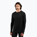 Férfi termikus hosszú ujjú felső ODLO Merino 160 Bl Top Crew Neck black
