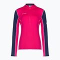 Női trekking pulóver MMMUT Aenergy ML Half Zip Pull rózsaszín és sötétkék