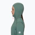 Mammut női fleece pulóver Taiss Light ML kapucnis sötét jade/fekete 4