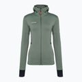 Mammut női fleece pulóver Taiss Light ML kapucnis sötét jade/fekete 5