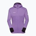 Mammut női trekking pulóver Taiss Light ML kapucnis lavandin fekete 5