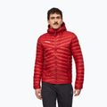 Férfi bélelt kabát Mammut Albula IN Hooded Jacket Men dark mammut red
