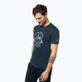 Férfi póló super.natural Landi Tee blueberry/vapor grey
