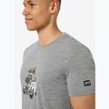 Férfi póló super.natural Carski cashmere grey melange/various 4