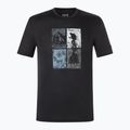 Férfi póló super.natural Go Hiking Tee jet black/various 5
