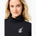 Női pulóver super.natural Bunny Roll Neck jet black/f.white/various/eucalyptus gl 3