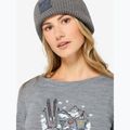 Női hosszú ujjú póló super.natural Apres Ski cashmere grey melange/various 4