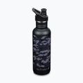 Klean Kanteen Classic fekete színarcképes utazási palack