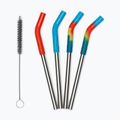 Szívószálak KLEAN KANTEEN Straw 8 mm Short 4 pcs. multi colored