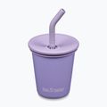 Bögre KLEAN KANTEEN Steel Straw Lid 296 ml paisley purple