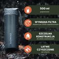 Palack szűrővel Bachgold Selfpress Waterfilter 500 ml kék 4