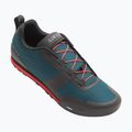 Férfi kerékpáros platform cipő Giro Tracker Fastlace harbor blue/bright red 2