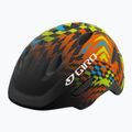 Gyerek kerékpáros sisak Giro Scamp Integrated MIPS matte black/check fade