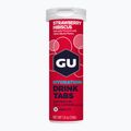 Izotóniás ital GU Hydration Drink 12 tabletta eper/hibiszkusz