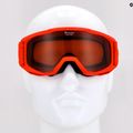 Gyermek síszemüveg Alpina Piney red matt/orange 10