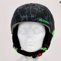 Gyermek síbukósisakok Alpina Pizi black/green camo matt 15