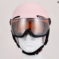 Gyermek síbukósisakok Alpina Zupo Visor Q-Lite rose matt 14