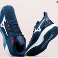 Férfi röplabdacipő Mizuno Wave Momentum 2 tengerészkék V1GA211212 14