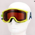 Gyermek síszemüveg Alpina Piney lime matt/orange 7