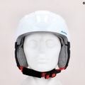 Gyermek síbukósisakok Alpina Carat white/red/blue 9