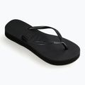 Női Havaianas Slim Platform flip flopok fekete