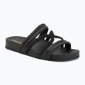 Női Ipanema Walk Slide flip-flopok fekete/fekete/barna