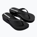 Női Ipanema Mesh Chic Plat fekete/glitter fekete flip flopok