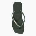 Havaianas Square Logo Metallic green olive női flip-flop papucs 5