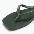 Havaianas Square Logo Metallic green olive női flip-flop papucs 7