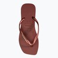 Havaianas Square Logo Metallic mahogany női flip-flop papucs 5