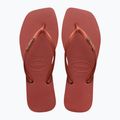 Havaianas Square Logo Metallic mahogany női flip-flop papucs 10