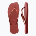 Havaianas Square Logo Metallic mahogany női flip-flop papucs 11
