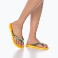 Havaianas Brasil Logo pop yellow flip-flop papucs 14