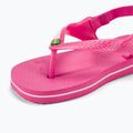 Havaianas Baby Brasil Logo II pink flux / white gyermek szandál 8