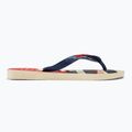 Havaianas Top Nautical beige straw / navy blue / ruby red flip-flop papucs 2