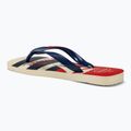 Havaianas Top Nautical beige straw / navy blue / ruby red flip-flop papucs 3