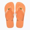 Havaianas Brasil Logo peach flip-flop papucs 10