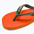 Havaianas Brasil Logo sunset orange flip-flop papucs 7