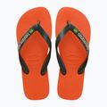 Havaianas Brasil Logo sunset orange flip-flop papucs 10