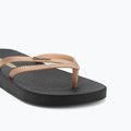 Női Ipanema Bossa Soft V fekete/arany flip flopok 7