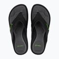 Férfi Rider Cape XVIII flip flop fekete/szürke/zöld flip flopok 2