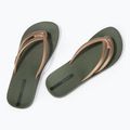 Női Ipanema Comfy zöld/arany flip flopok 3
