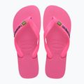 Havaianas Brasil Logo Neon pink flux / pink flux flip-flop papucs 10