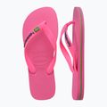 Havaianas Brasil Logo Neon pink flux / pink flux flip-flop papucs 11