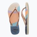 Női Havaianas Slim Palette Glow flip flop bézs színű 5