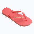 Havaianas Brasil Logo trópusi korallszínű szandálok