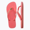 Havaianas Brasil Logo trópusi korallszínű szandálok 5