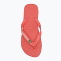 Havaianas Brasil Logo trópusi korallszínű szandálok 5