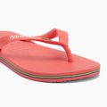Havaianas Brasil Logo trópusi korallszínű szandálok 7